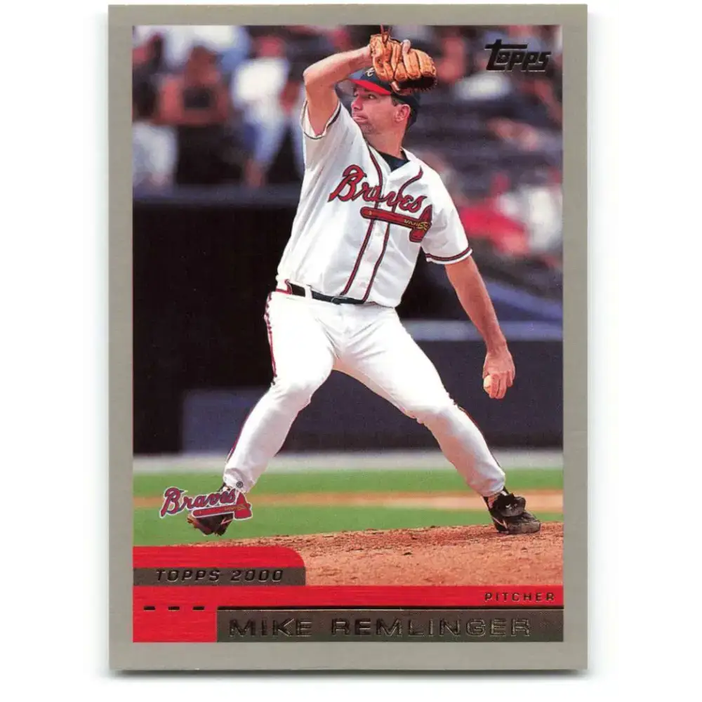 2000 Topps #388 Mike Remlinger EX Excellent Atlanta Braves Baseball Card - Baseball Card Single