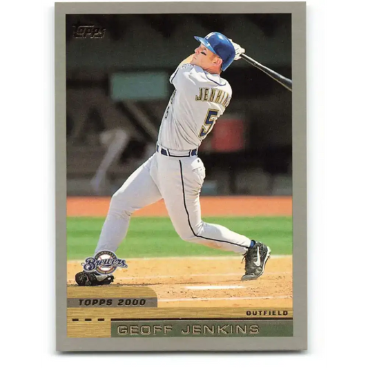 2000 Topps #389 Geoff Jenkins EX Excellent Milwaukee Brewers Baseball Card
