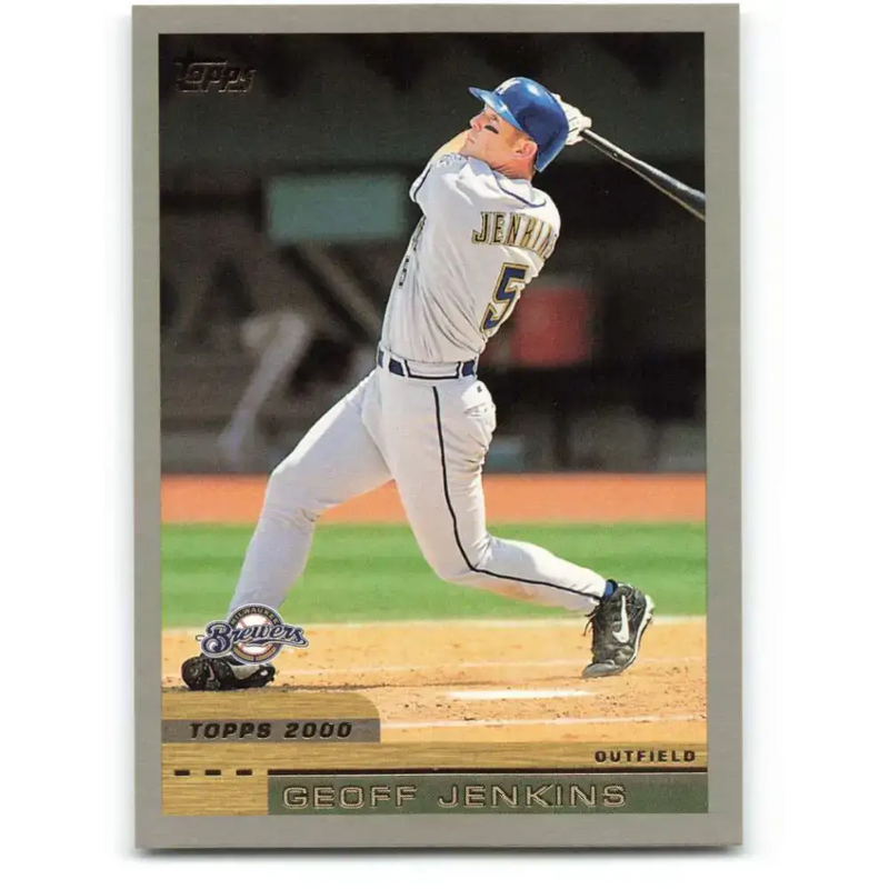 2000 Topps #389 Geoff Jenkins EX Excellent Milwaukee Brewers Baseball Card - Baseball Card Single