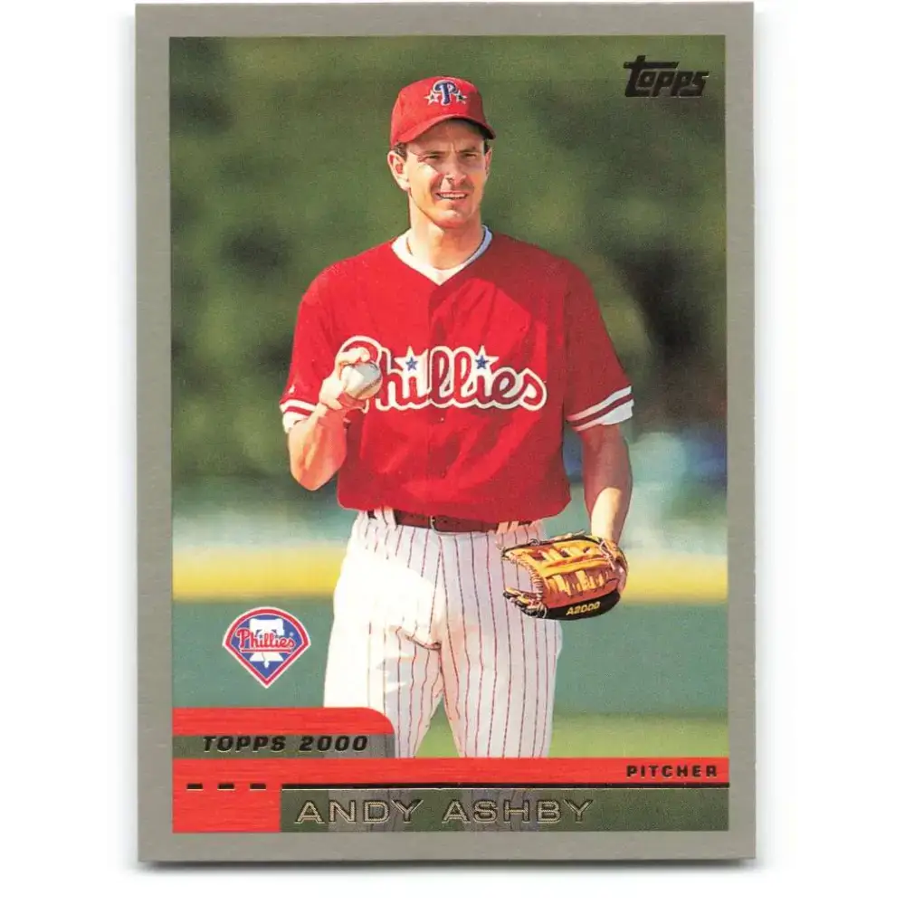 2000 Topps #393 Andy Ashby EX Excellent Philadelphia Phillies Baseball Card - Baseball Card Single