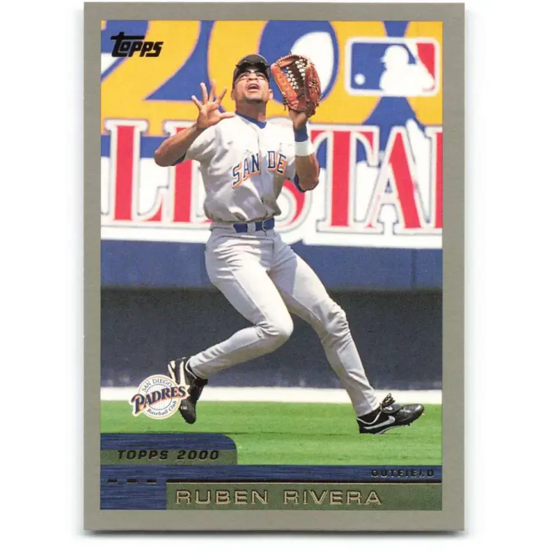 2000 Topps #394 Ruben Rivera EX Excellent San Diego Padres Baseball Card - Baseball Card Single