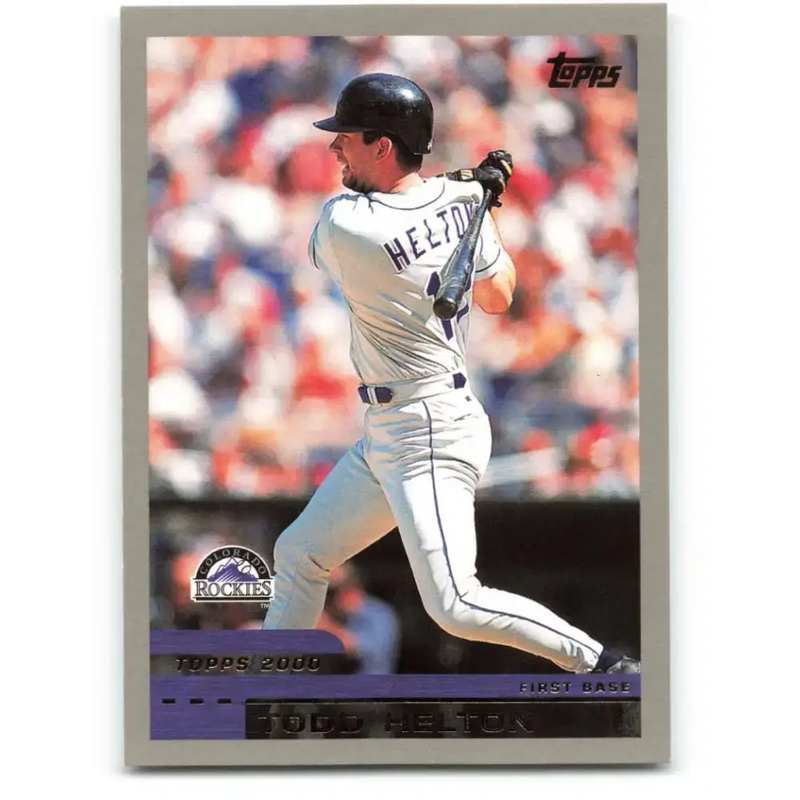 2000 Topps #395 Todd Helton EX Excellent Colorado Rockies Baseball Card - Baseball Card Single