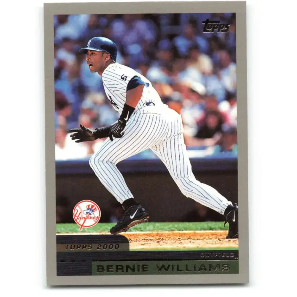 2000 Topps #396 Bernie Williams EX Excellent New York Yankees Baseball Card - Baseball Card Single