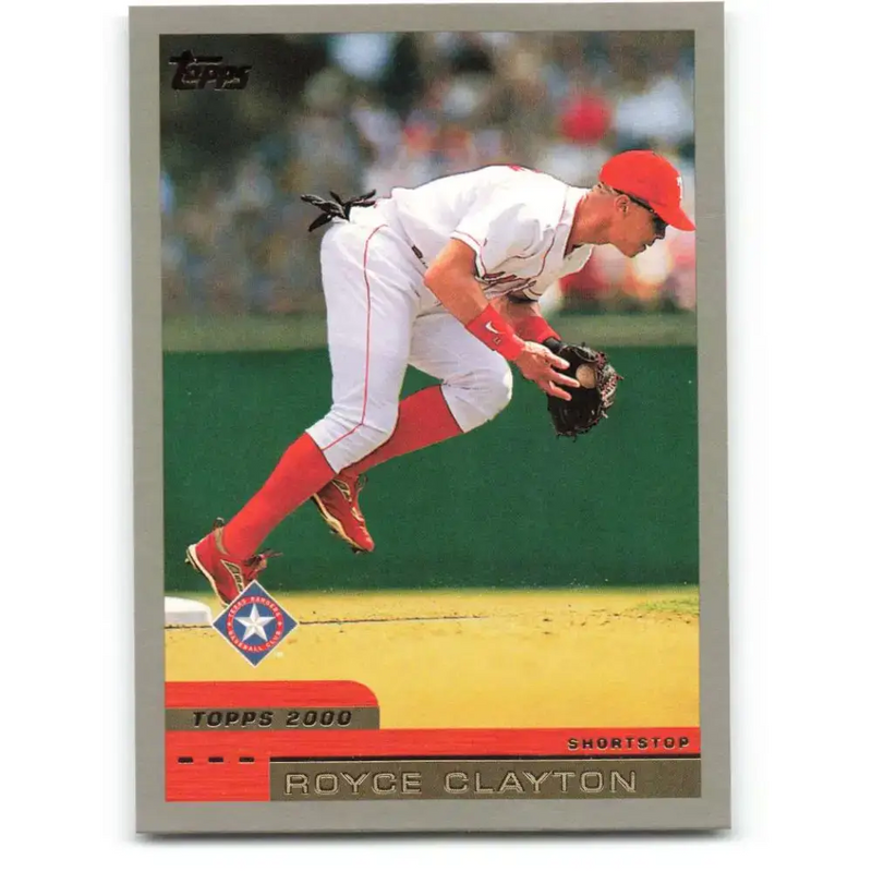 2000 Topps #397 Royce Clayton EX Excellent Texas Rangers Baseball Card - Baseball Card Single