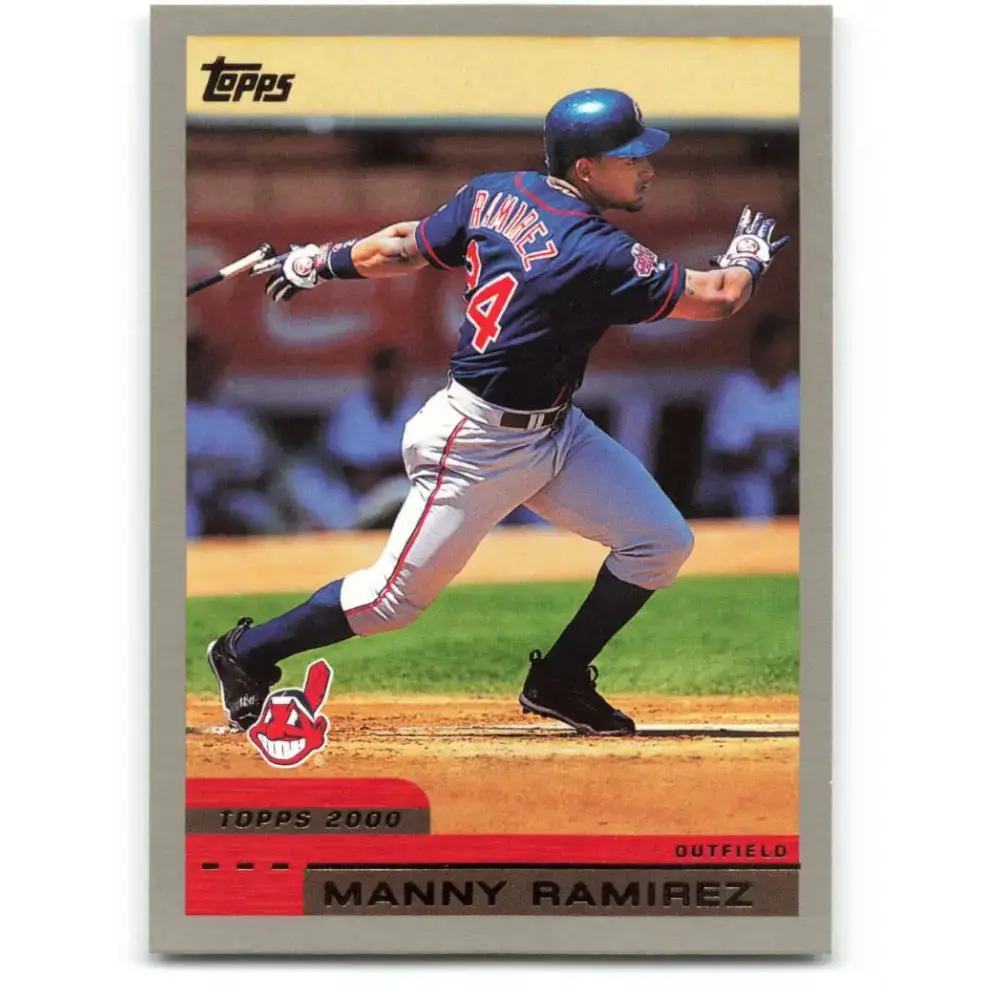 2000 Topps #398 Manny Ramirez EX Excellent Cleveland Indians Baseball Card - Baseball Card Single