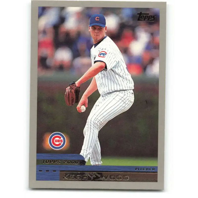 2000 Topps #399 Kerry Wood EX Excellent Chicago Cubs Baseball Card - Baseball Card Single