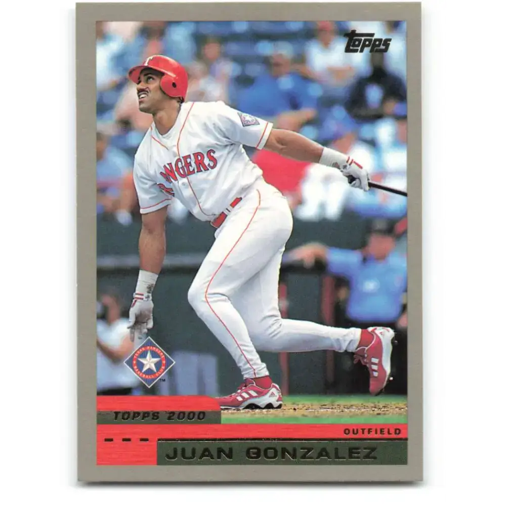 2000 Topps #40 Juan Gonzalez EX Excellent Texas Rangers Baseball Card - Baseball Card Single