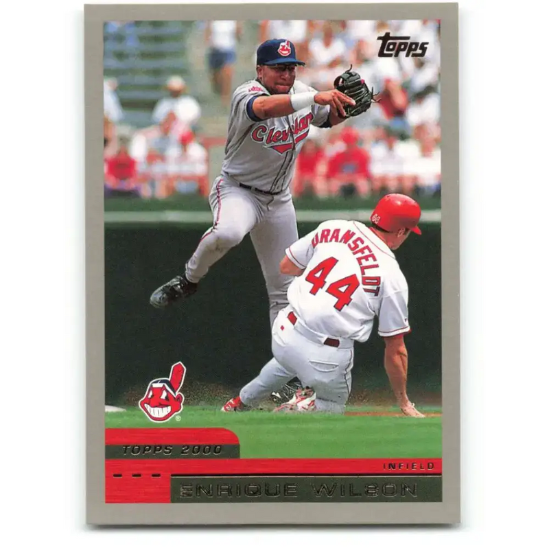 2000 Topps #401 Enrique Wilson EX Excellent Cleveland Indians Baseball Card - Baseball Card Single