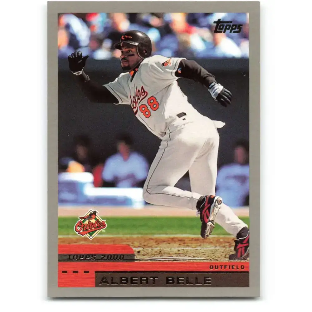 2000 Topps #405 Albert Belle EX Excellent Baltimore Orioles Baseball Card - Baseball Card Single
