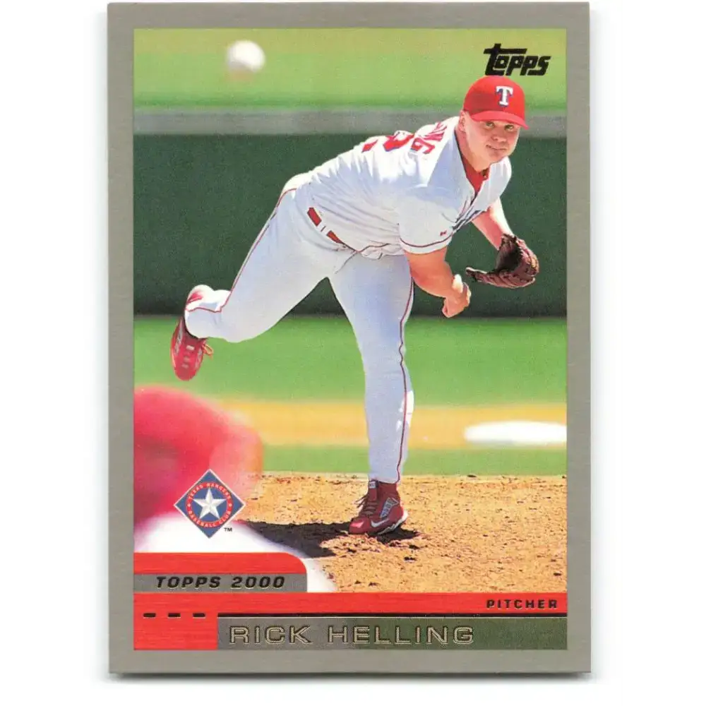2000 Topps #406 Rick Helling EX Excellent Texas Rangers Baseball Card - Baseball Card Single