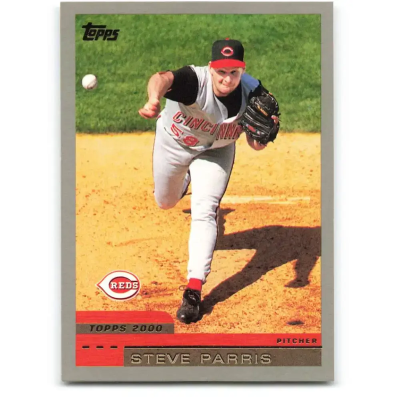 2000 Topps #407 Steve Parris EX Excellent Cincinnati Reds Baseball Card - Baseball Card Single