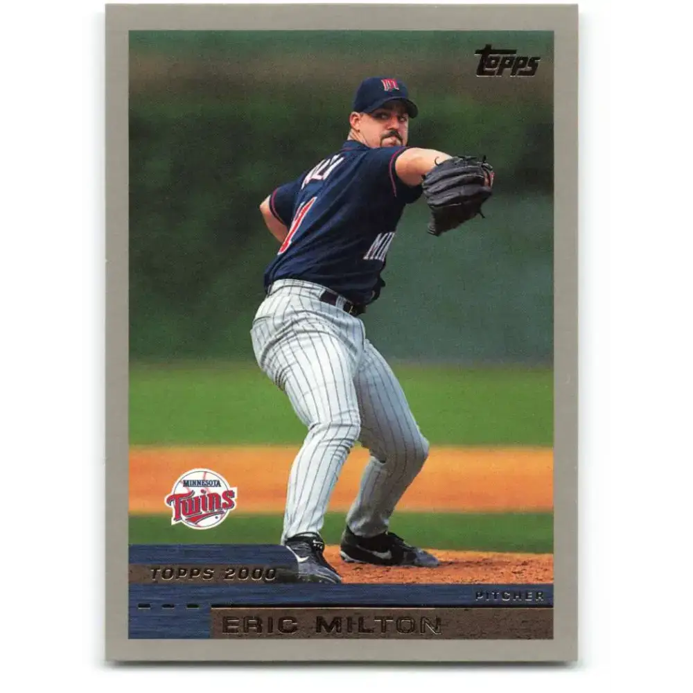 2000 Topps #408 Eric Milton EX Excellent Minnesota Twins Baseball Card - Baseball Card Single