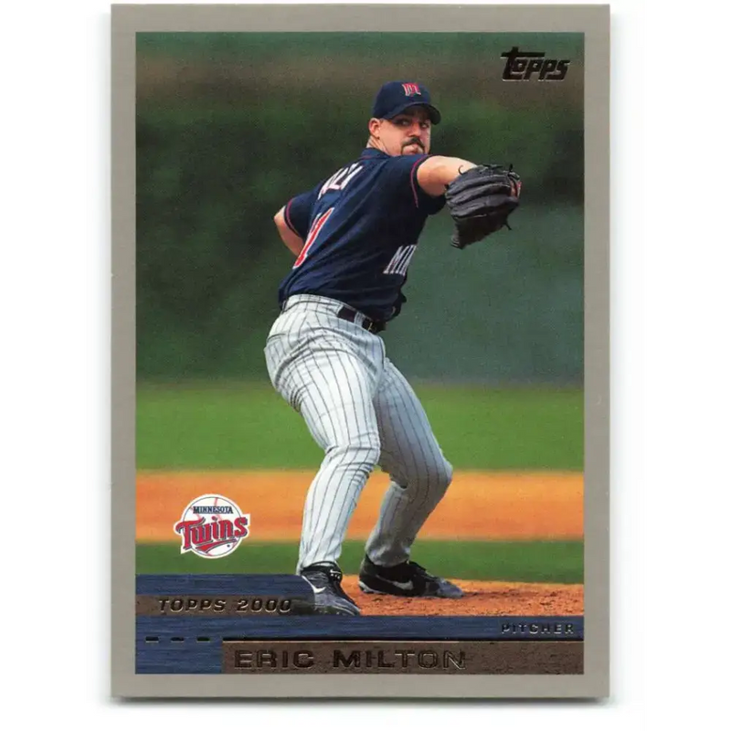 2000 Topps #408 Eric Milton EX Excellent Minnesota Twins Baseball Card - Baseball Card Single