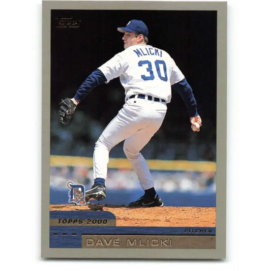 2000 Topps #409 Dave Mlicki EX Excellent Detroit Tigers Baseball Card