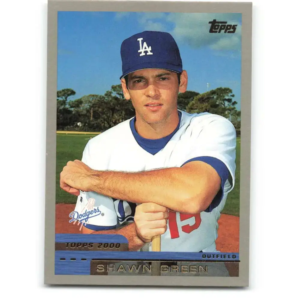 2000 Topps #410 Shawn Green EX Excellent Los Angeles Dodgers Baseball Card - Baseball Card Single