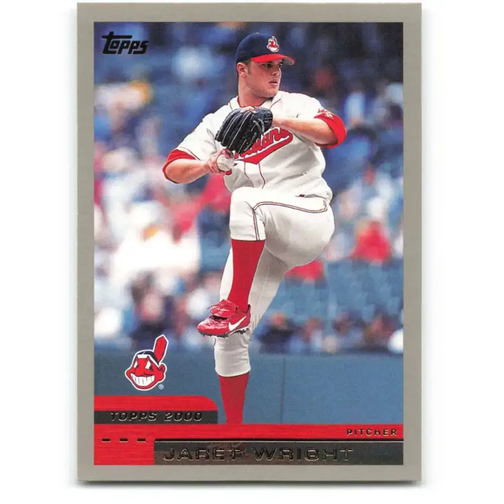 2000 Topps #411 Jaret Wright EX Excellent Cleveland Indians Baseball Card - Baseball Card Single