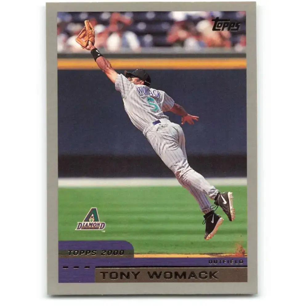 2000 Topps #412 Tony Womack EX Excellent Arizona Diamondbacks Baseball Card