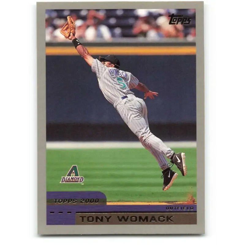 2000 Topps #412 Tony Womack EX Excellent Arizona Diamondbacks Baseball Card