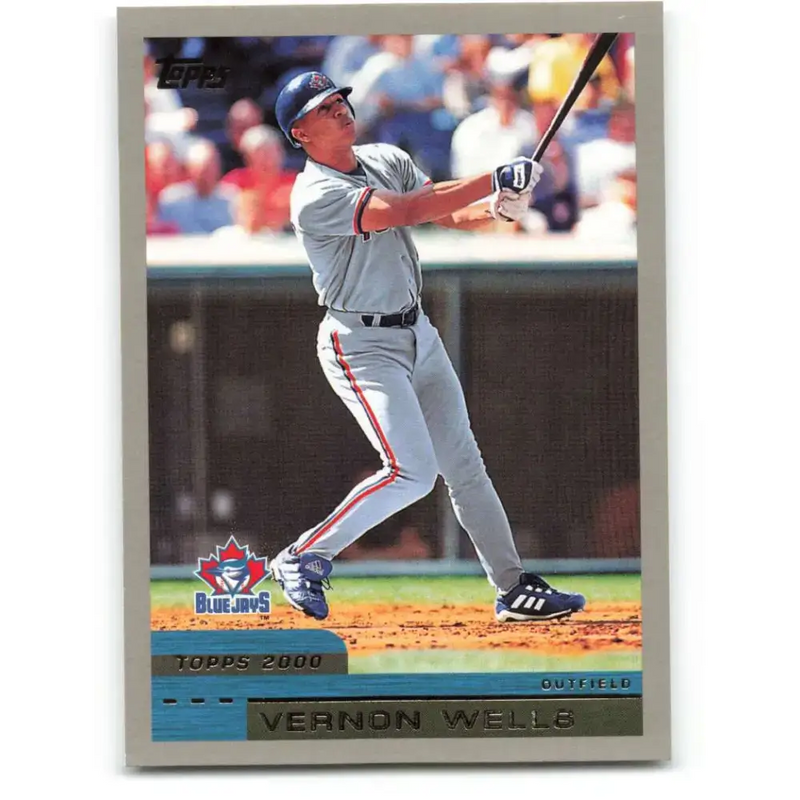 2000 Topps #413 Vernon Wells EX Excellent Toronto Blue Jays Baseball Card - Baseball Card Single