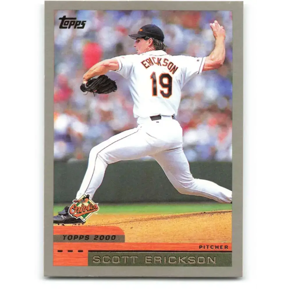 2000 Topps #416 Scott Erickson EX Excellent Baltimore Orioles Baseball Card - Baseball Card Single