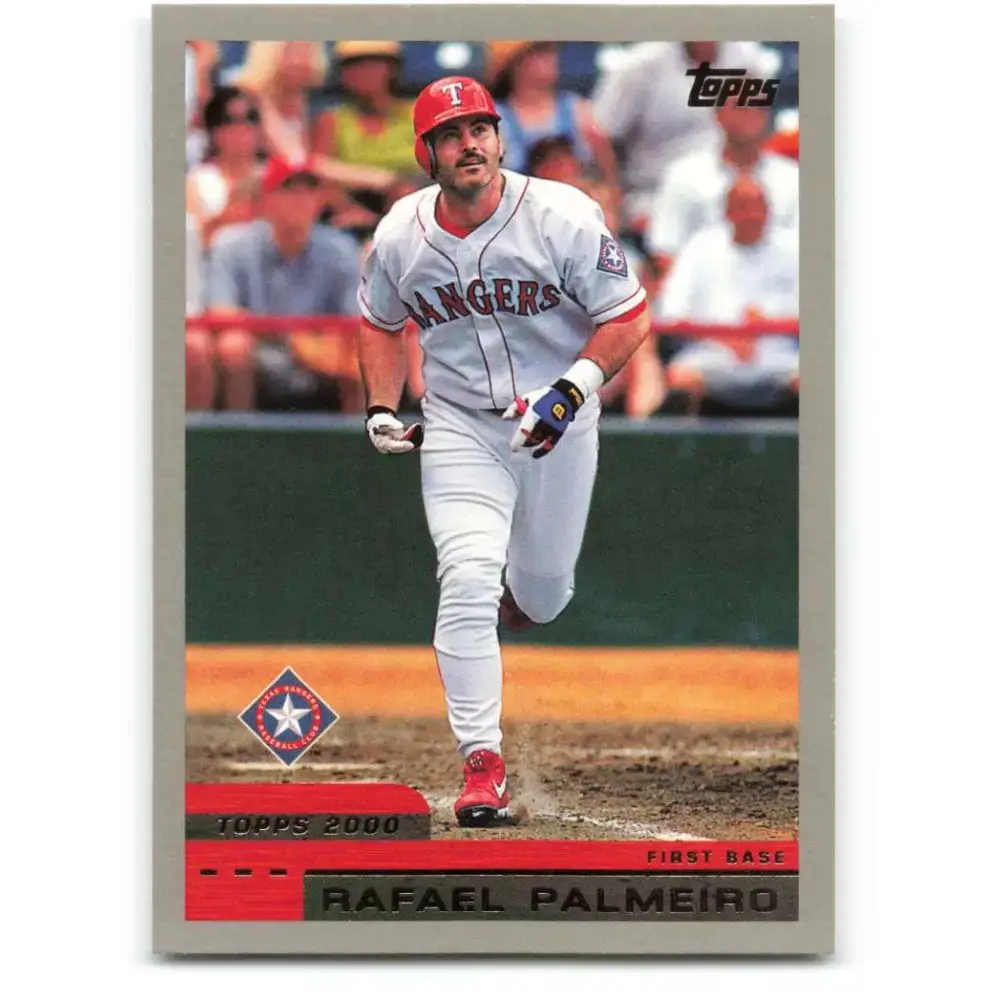 2000 Topps #417 Rafael Palmeiro EX Excellent Texas Rangers Baseball Card - Baseball Card Single