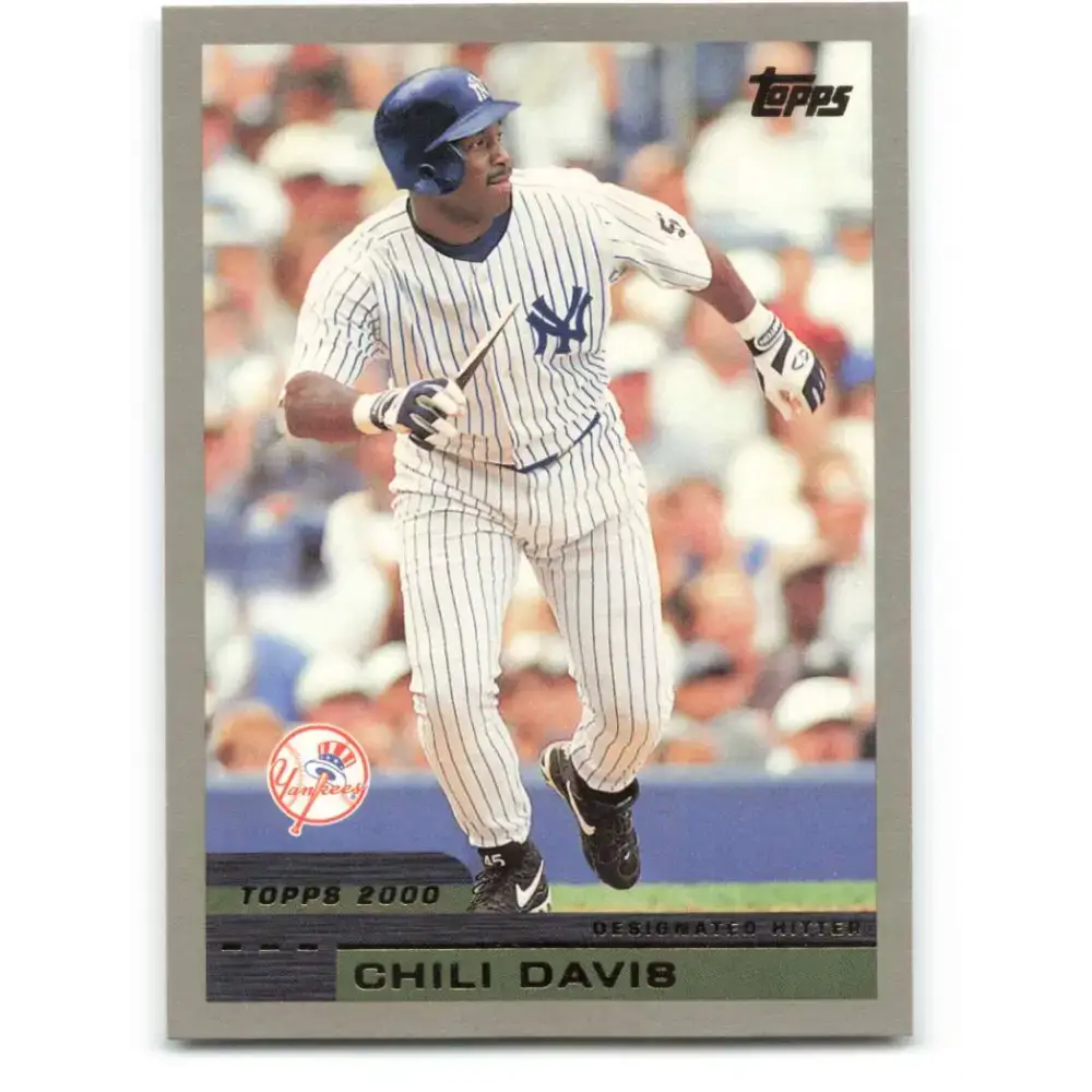 2000 Topps #42 Chili Davis EX Excellent New York Yankees Baseball Card - Baseball Card Single