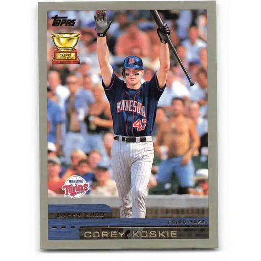 2000 Topps #420 Corey Koskie EX Excellent Minnesota Twins Baseball Card