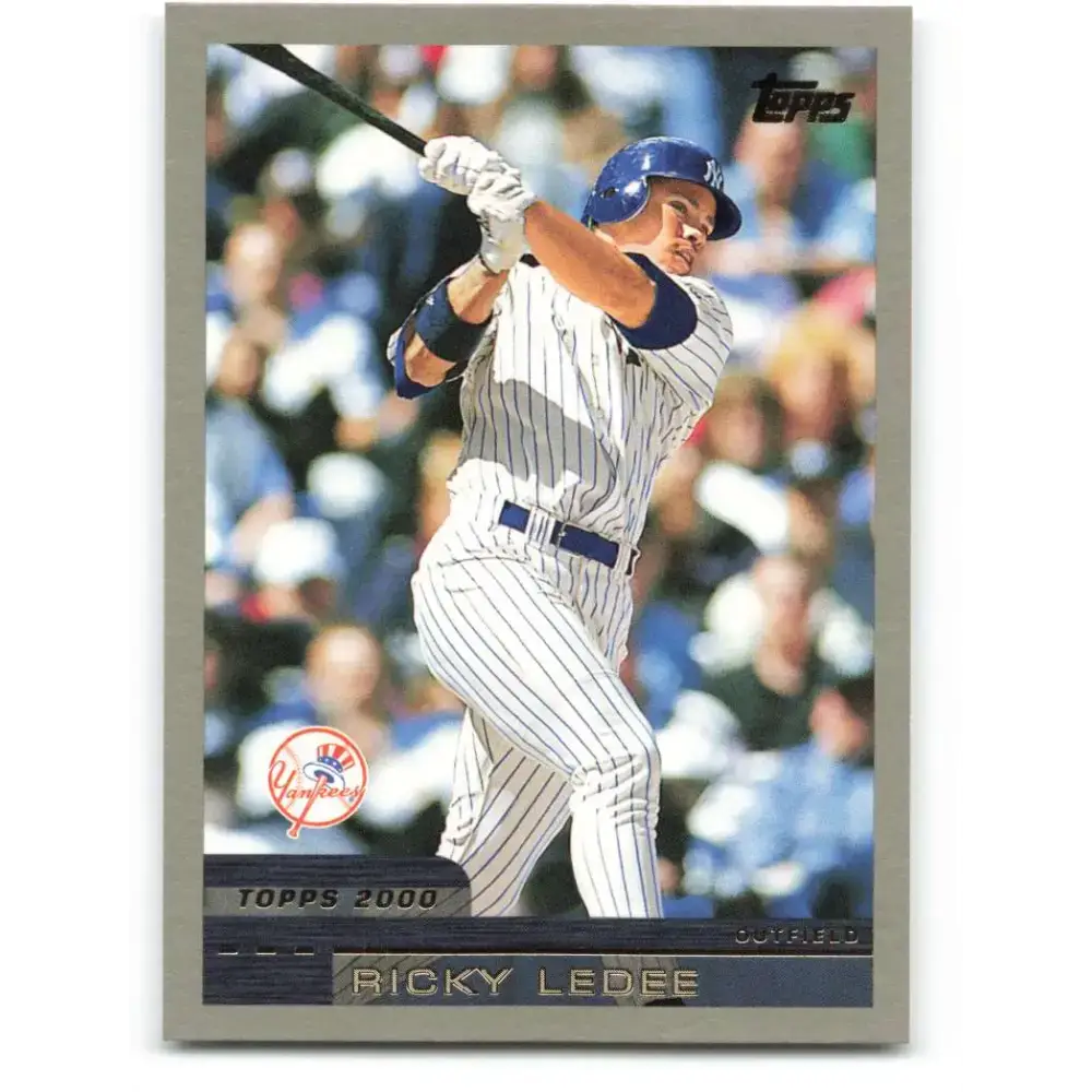 2000 Topps #422 Ricky Ledee EX Excellent New York Yankees Baseball Card - Baseball Card Single