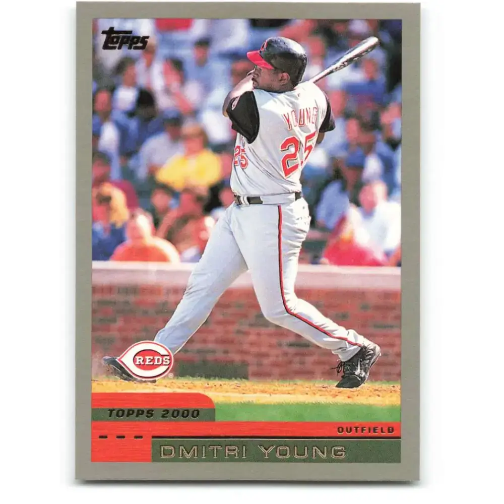 2000 Topps #423 Dmitri Young EX Excellent Cincinnati Reds Baseball Card - Baseball Card Single