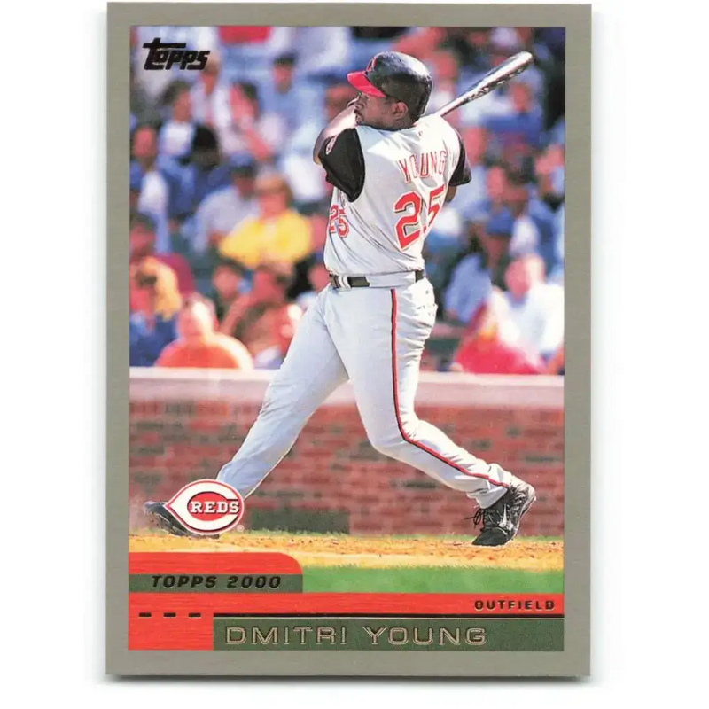 2000 Topps #423 Dmitri Young EX Excellent Cincinnati Reds Baseball Card - Baseball Card Single
