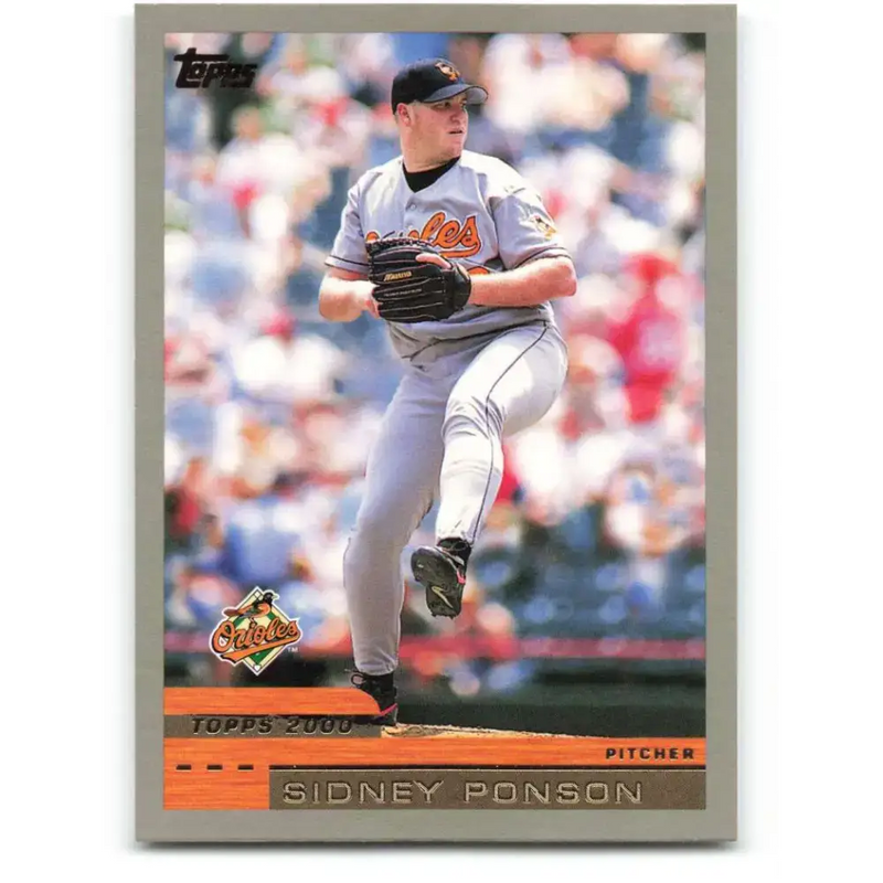 2000 Topps #424 Sidney Ponson EX Excellent Baltimore Orioles Baseball Card - Baseball Card Single