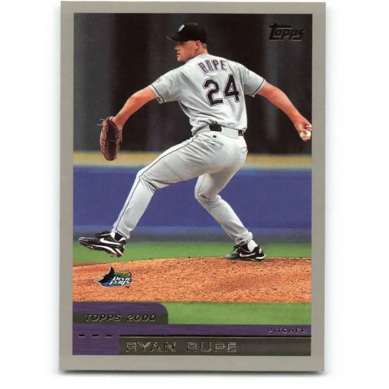 2000 Topps #432 Ryan Rupe EX Excellent Tampa Bay Devil Rays Baseball Card - Baseball Card Single