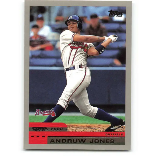 2000 Topps #440 Andruw Jones EX Excellent Atlanta Braves Baseball Card