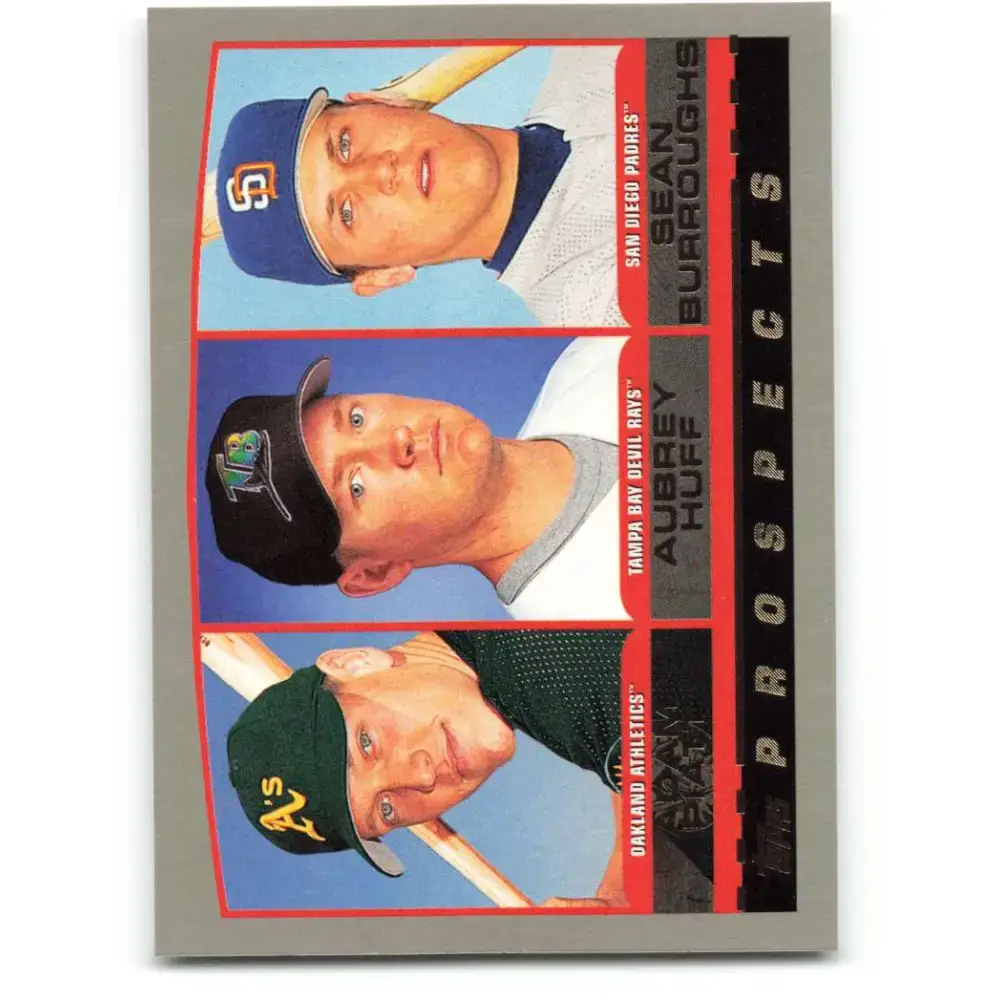2000 Topps #441 Adam Piatt/Aubrey Huff/Sean Burroughs EX Excellent San Diego Padres/Chicago White Sox/Tampa Bay Devil