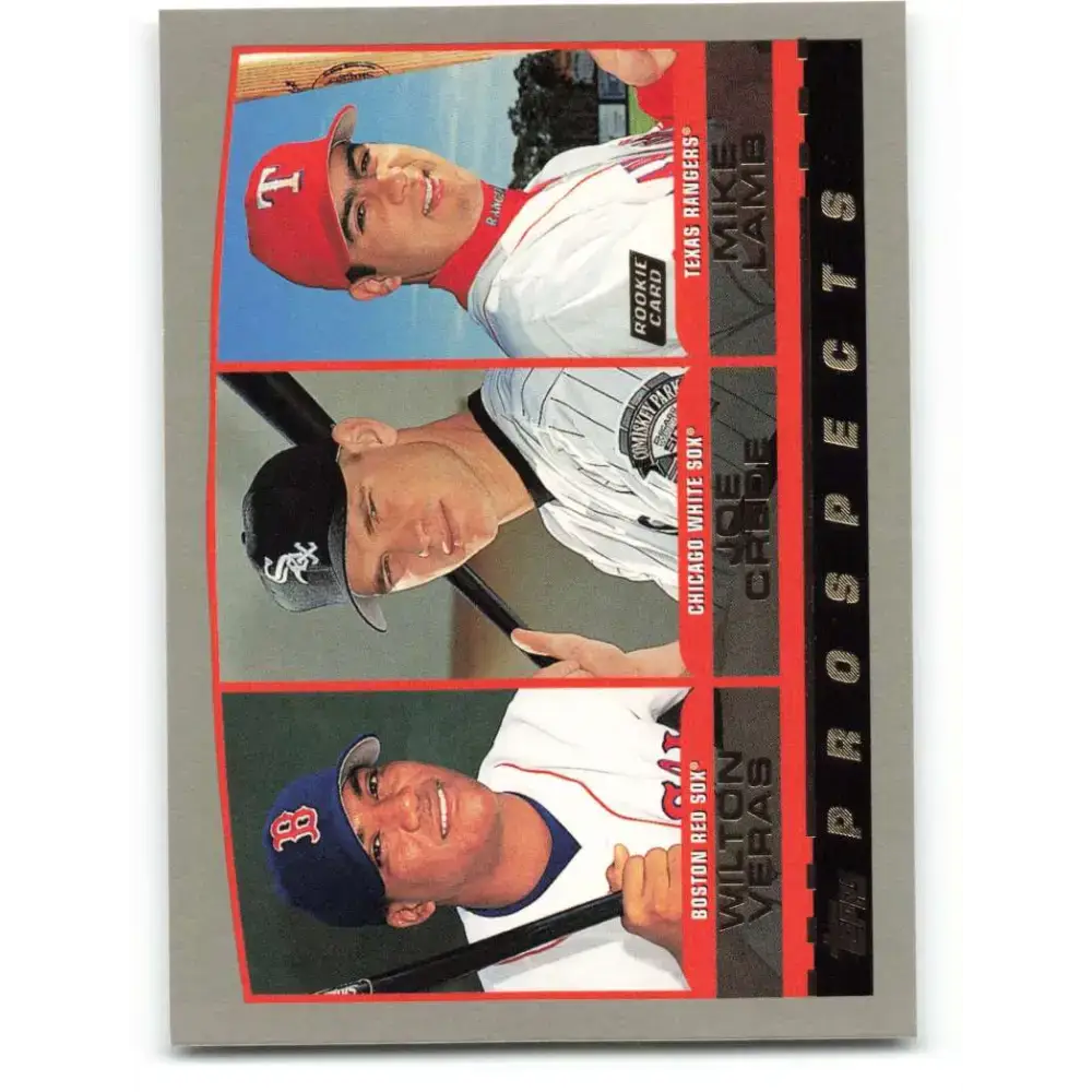 2000 Topps #443 Wilton Veras/Joe Crede/Mike Lamb EX Excellent RC Rookie Texas Rangers/Chicago White Sox/Boston Red Sox