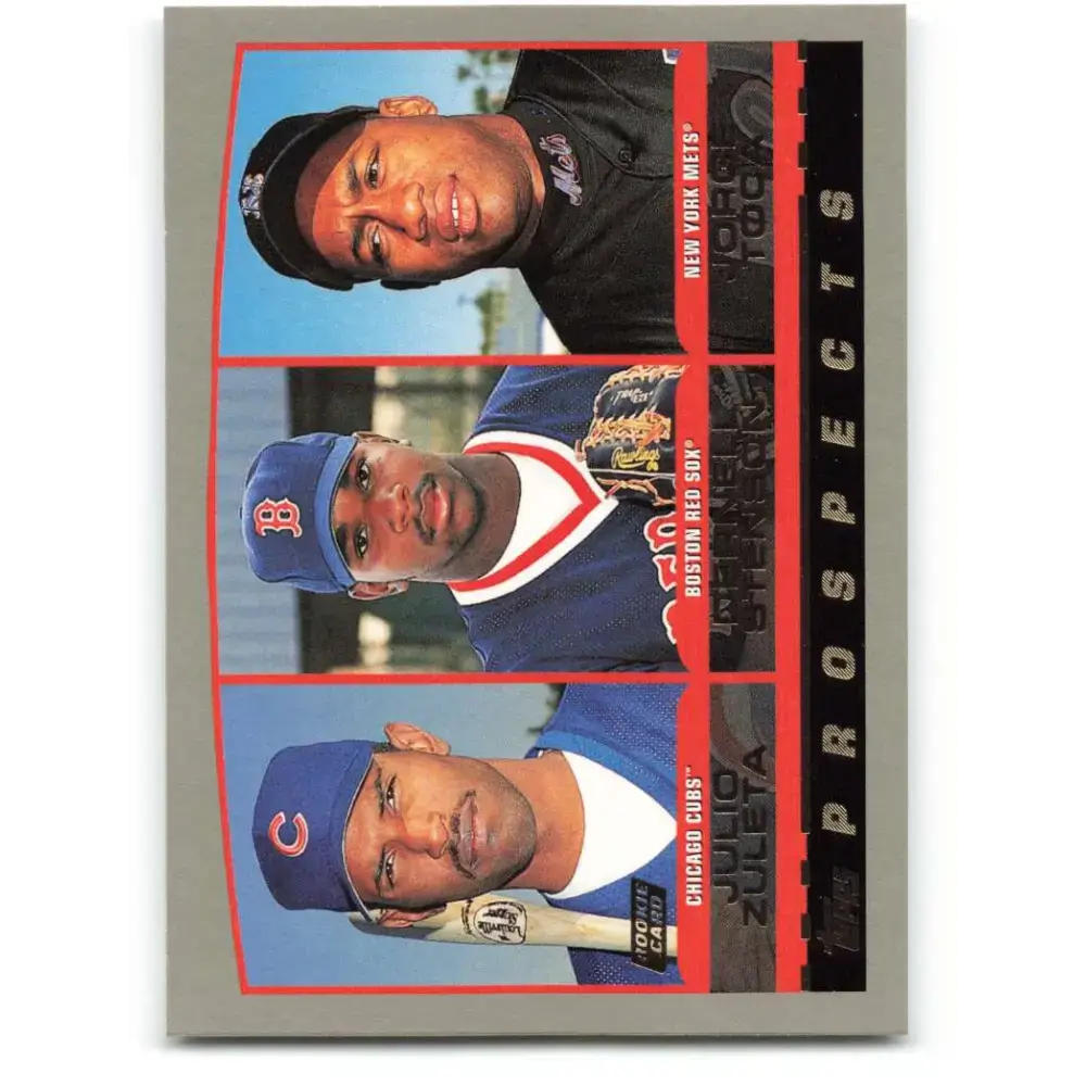 2000 Topps #444 Julio Zuleta/Dernell Stenson/Jorge Toca EX Excellent RC Rookie Chicago Cubs/Boston Red Sox/New York
