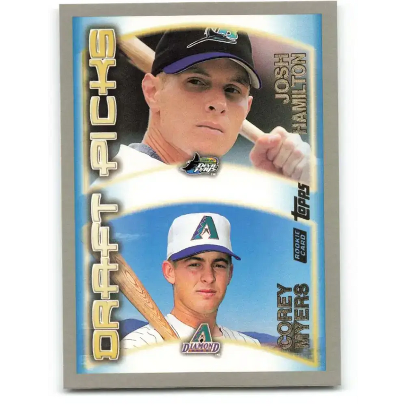 2000 Topps #449 Josh Hamilton/Corey Myers EX Excellent RC Rookie Arizona Diamondbacks/Tampa Bay Devil Rays Baseball