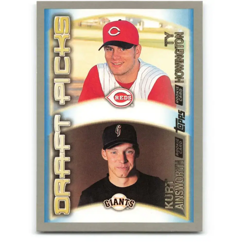 2000 Topps #452 Ty Howington/Kurt Ainsworth EX Excellent RC Rookie Cincinnati Reds/San Francisco Giants Baseball Card