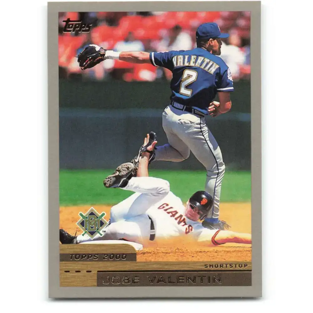 2000 Topps #46 Jose Valentin EX Excellent Milwaukee Brewers Baseball Card - Baseball Card Single