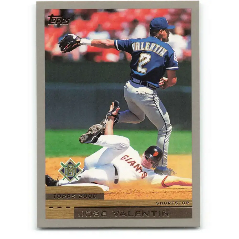 2000 Topps #46 Jose Valentin EX Excellent Milwaukee Brewers Baseball Card - Baseball Card Single