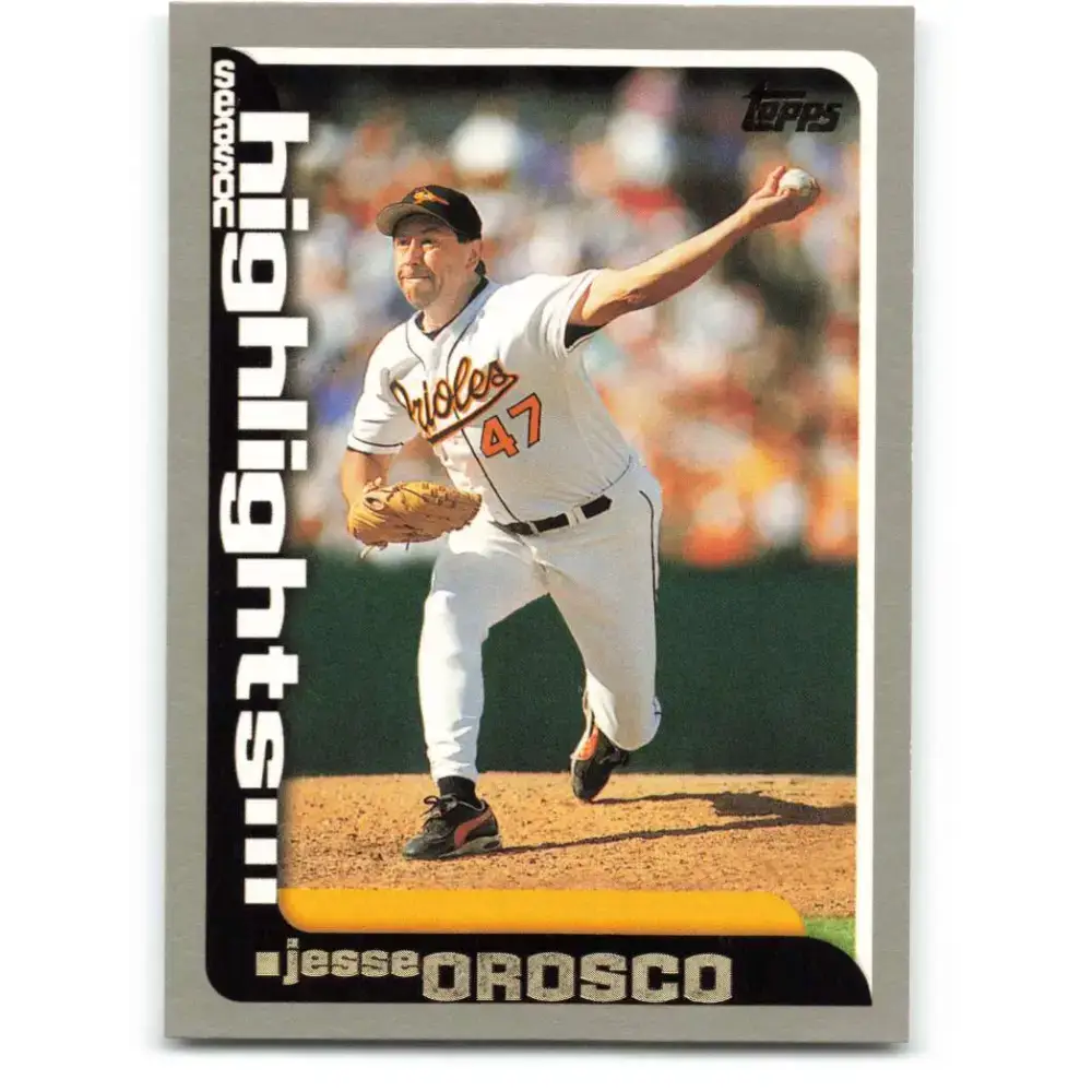 2000 Topps #460 Jesse Orosco EX Excellent Baltimore Orioles Baseball Card - Baseball Card Single
