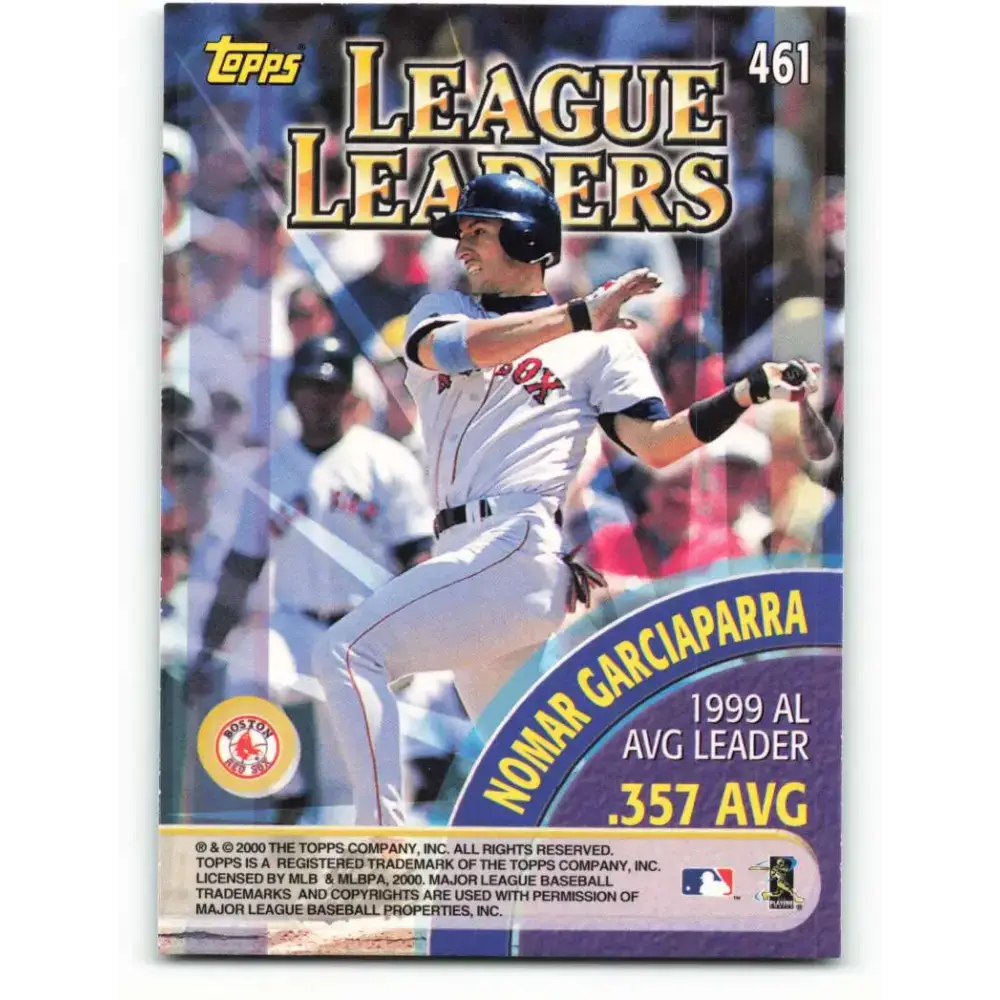 2000 Topps #461 Larry Walker/Nomar Garciaparra EX Excellent Colorado Rockies/Boston Red Sox Baseball Card