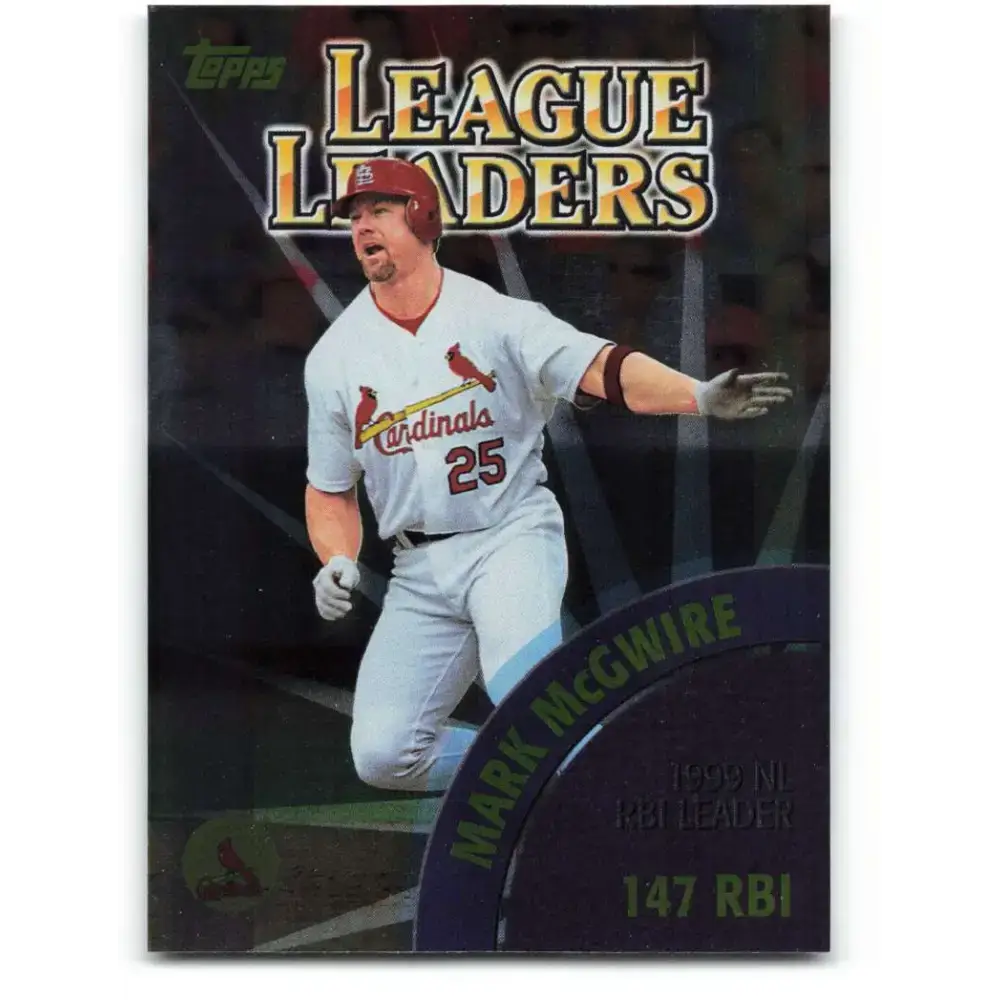 2000 Topps #463 Mark McGwire/Manny Ramirez EX Excellent St. Louis Cardinals/Cleveland Indians Baseball Card - Baseball