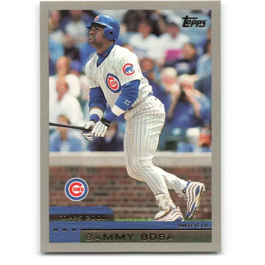 2000 Topps #50 Sammy Sosa EX Excellent Chicago Cubs Baseball Card