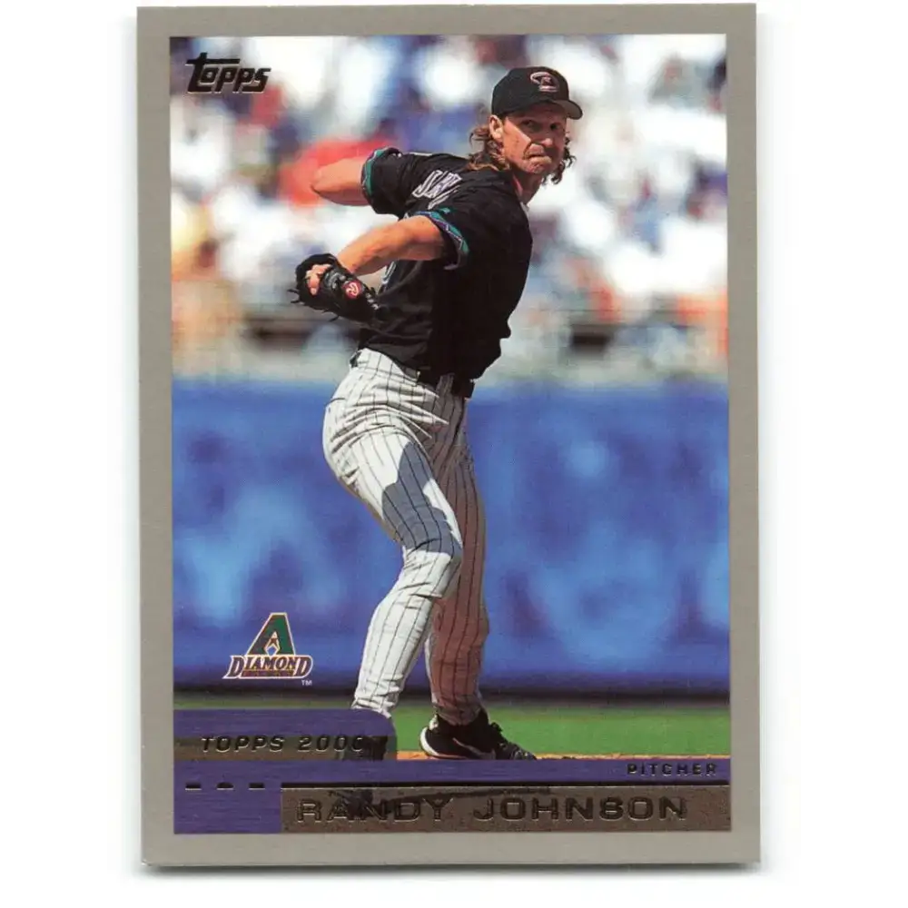 2000 Topps #51 Randy Johnson EX Excellent Arizona Diamondbacks Baseball Card - Baseball Card Single