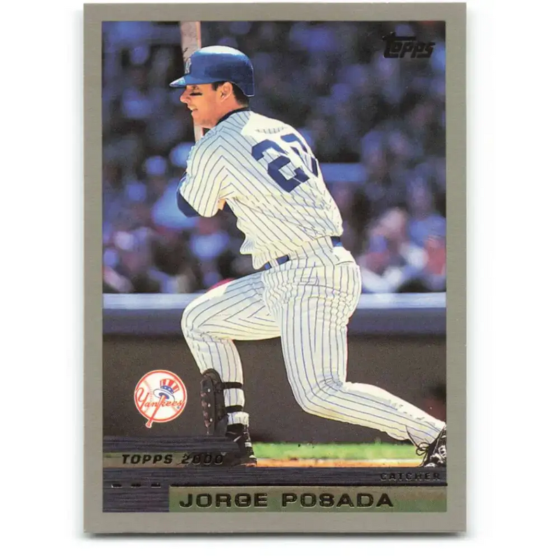 2000 Topps #56 Jorge Posada EX Excellent New York Yankees Baseball Card - Baseball Card Single
