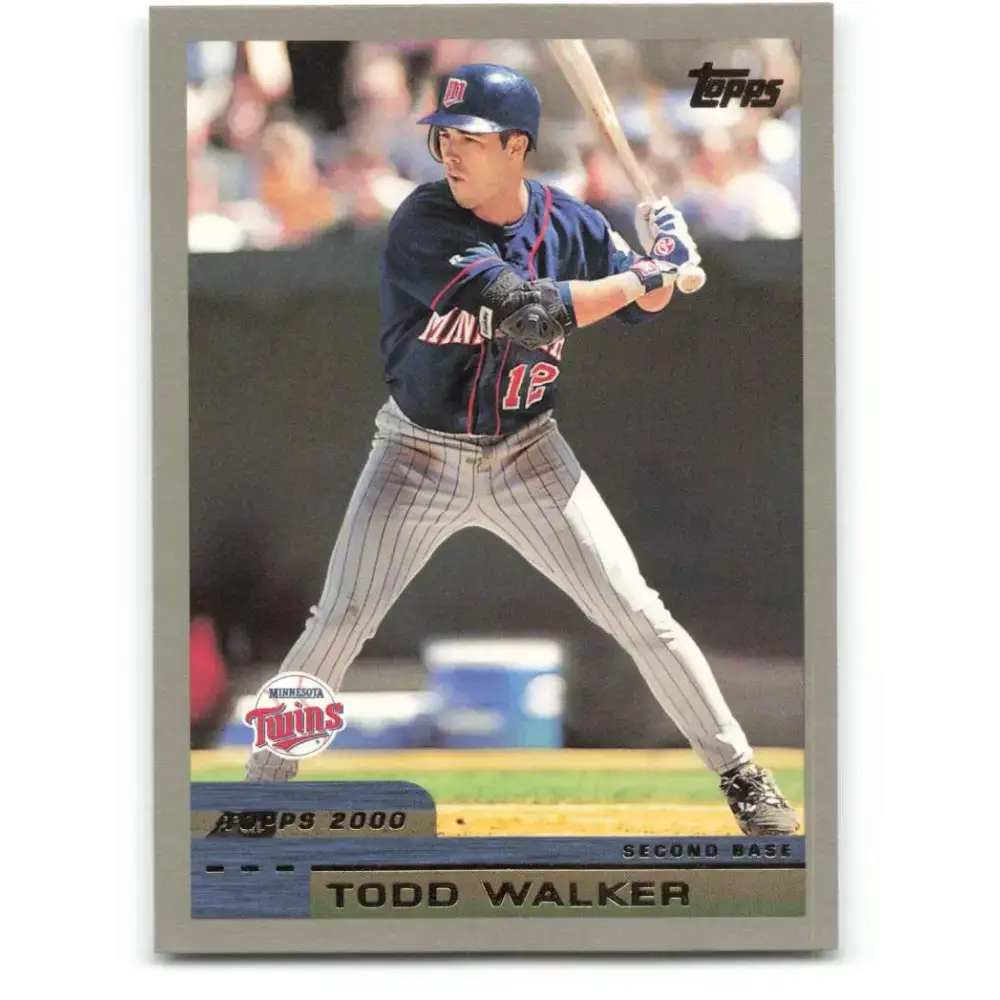 2000 Topps #57 Todd Walker EX Excellent Minnesota Twins Baseball Card - Baseball Card Single