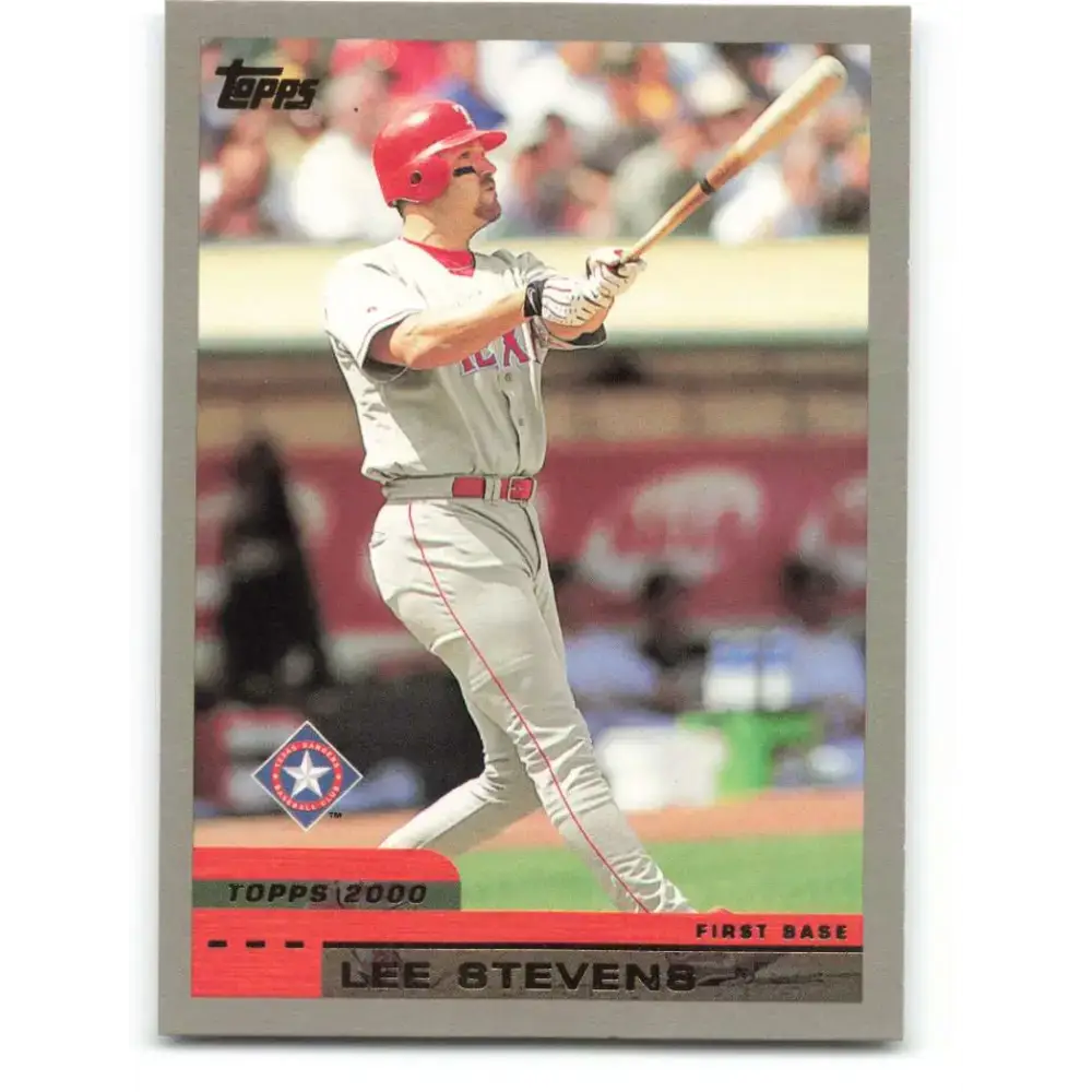 2000 Topps #61 Lee Stevens EX Excellent Texas Rangers Baseball Card - Baseball Card Single
