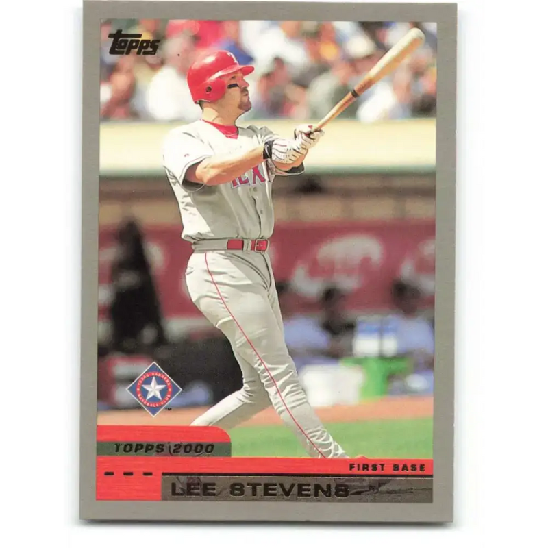 2000 Topps #61 Lee Stevens EX Excellent Texas Rangers Baseball Card - Baseball Card Single