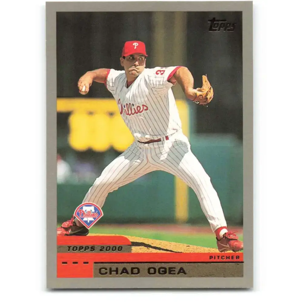 2000 Topps #63 Chad Ogea EX Excellent Philadelphia Phillies Baseball Card - Baseball Card Single